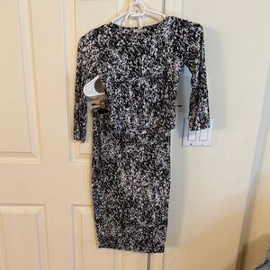 Black & White Patterned Women's Set